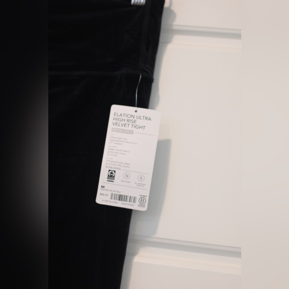 ATHLETA Elation Black Velvet Tight - Picture 5 of 12